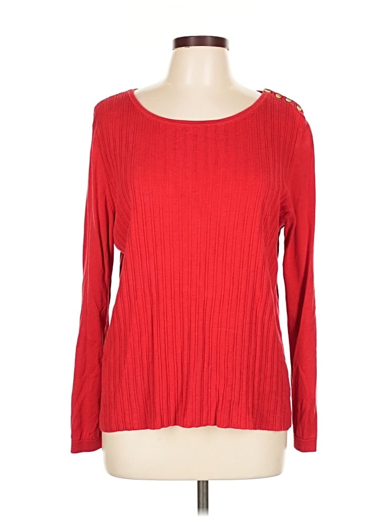 Click to view more detailed imagery on our partner's website Pre-owned Talbots Pullover Sweater In Red