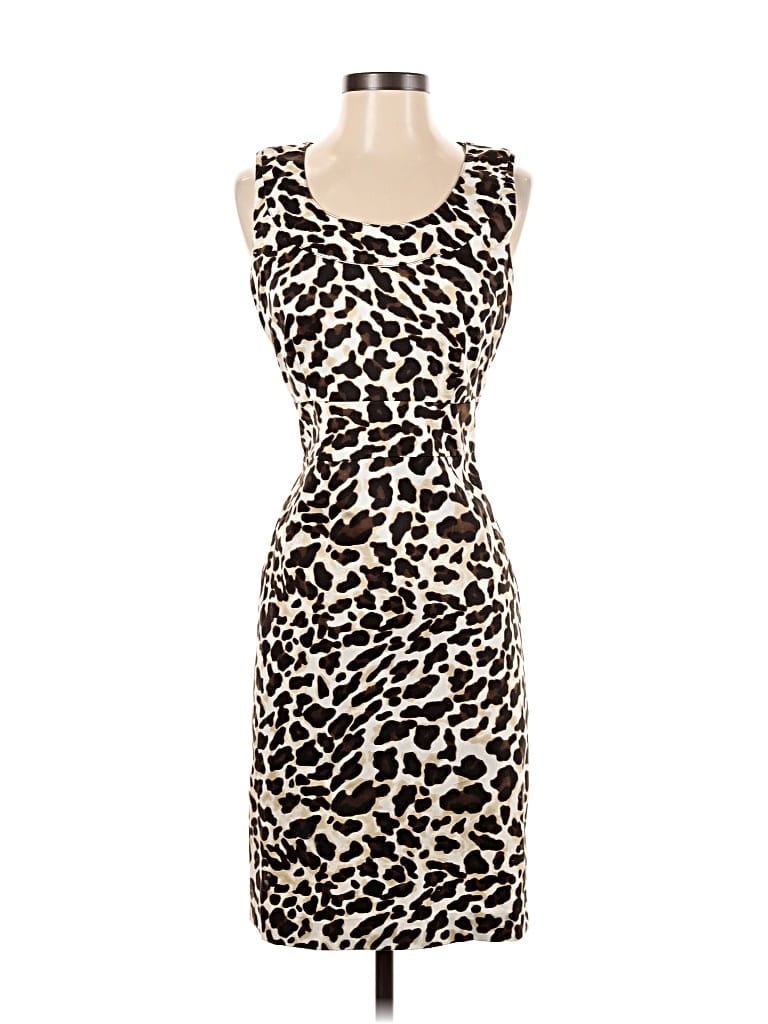 Pre-owned Jones New York Signature Cocktail Dress In Brown