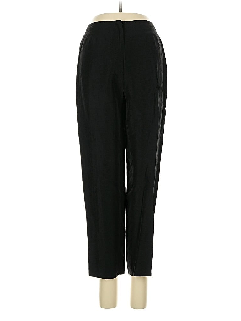 Pre-owned Theme Linen Pants In Black