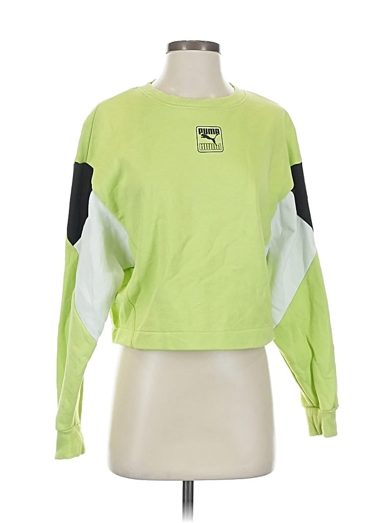 Pre-owned Puma Sweatshirt In Green