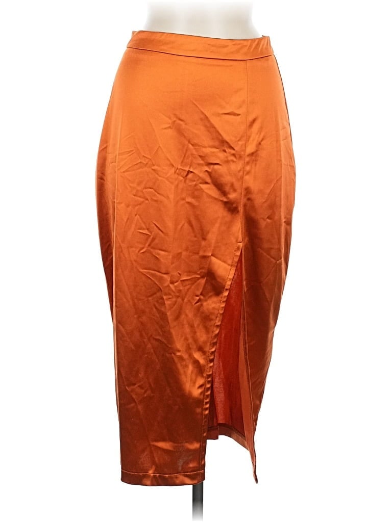 BOOHOO Pre-owned Formal Skirt In Orange