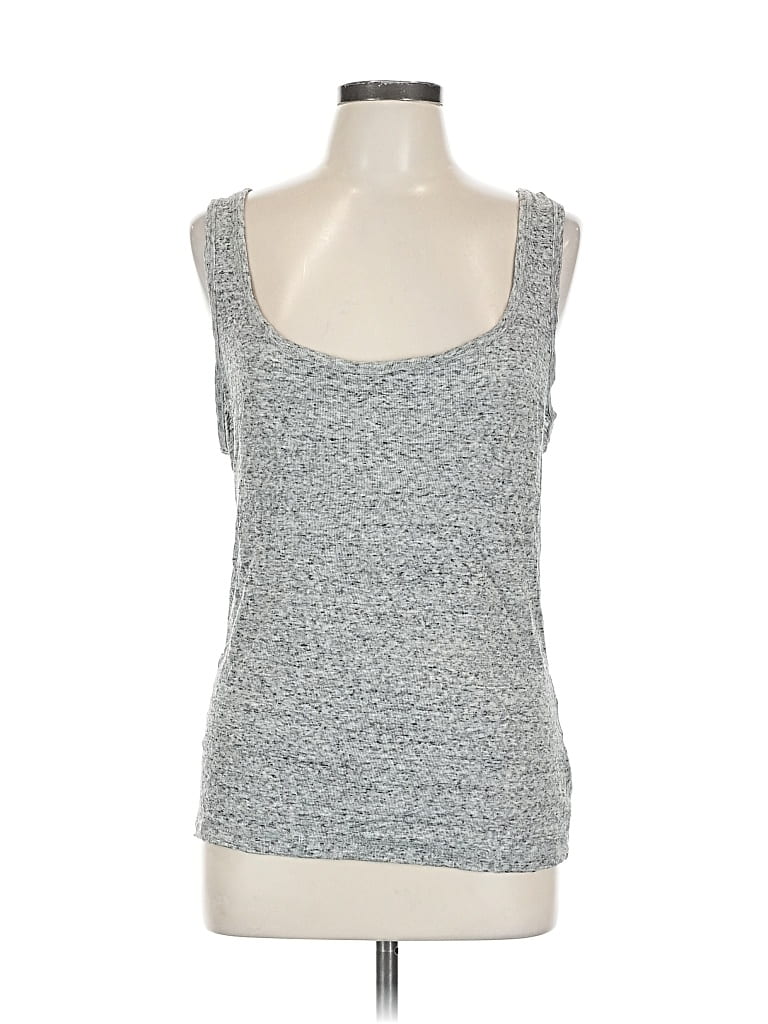 Pre-owned Splendid Tank Top Gray Square Neckline Tops