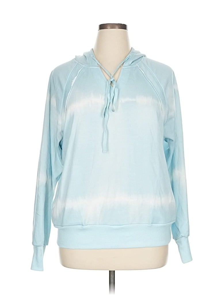 Pre-owned Unbranded Pullover Hoodie In Blue