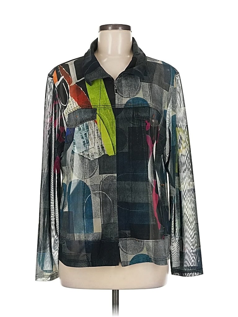 Pre-owned Assorted Brands Long Sleeve Blouse In Black