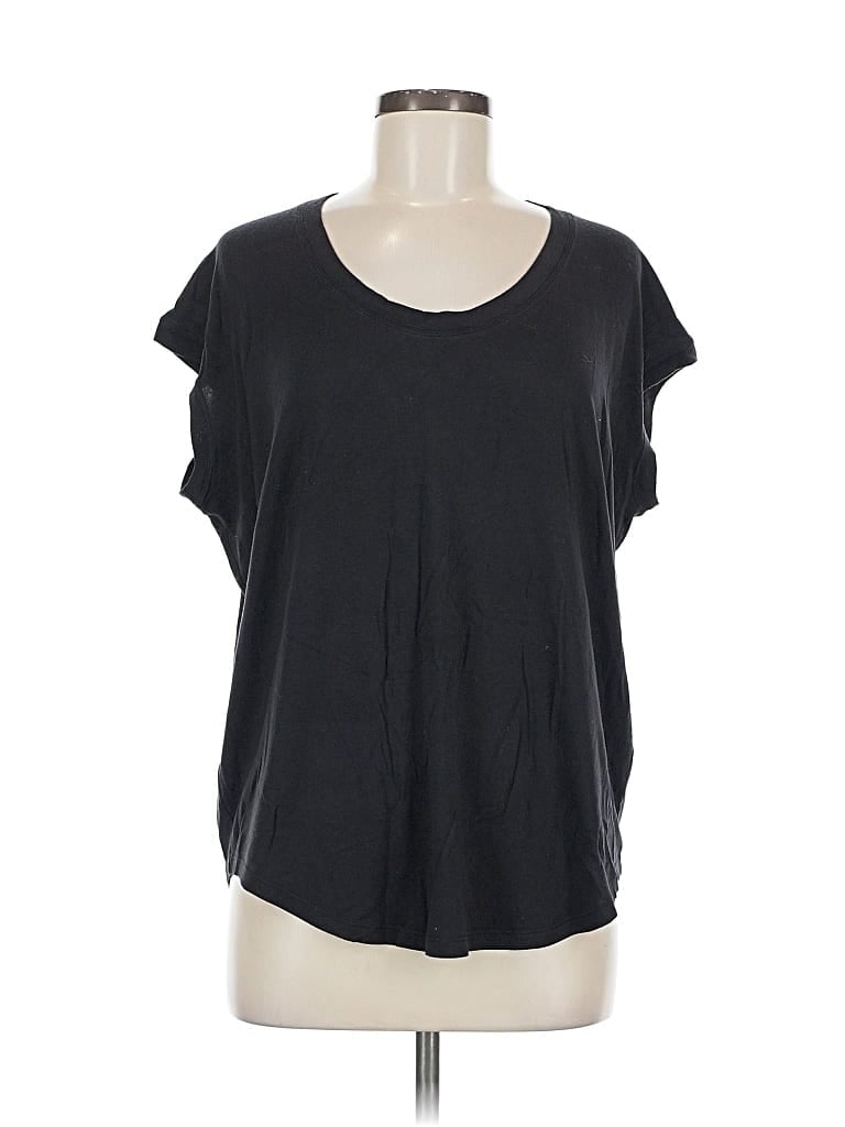 Pre-owned Athleta Short Sleeve T-shirt In Black