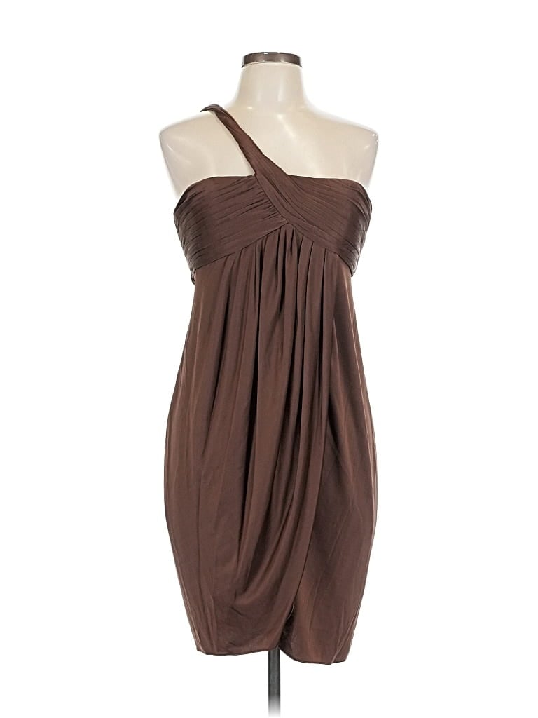 Pre-owned Bcbgmaxazria Cocktail Dress In Brown