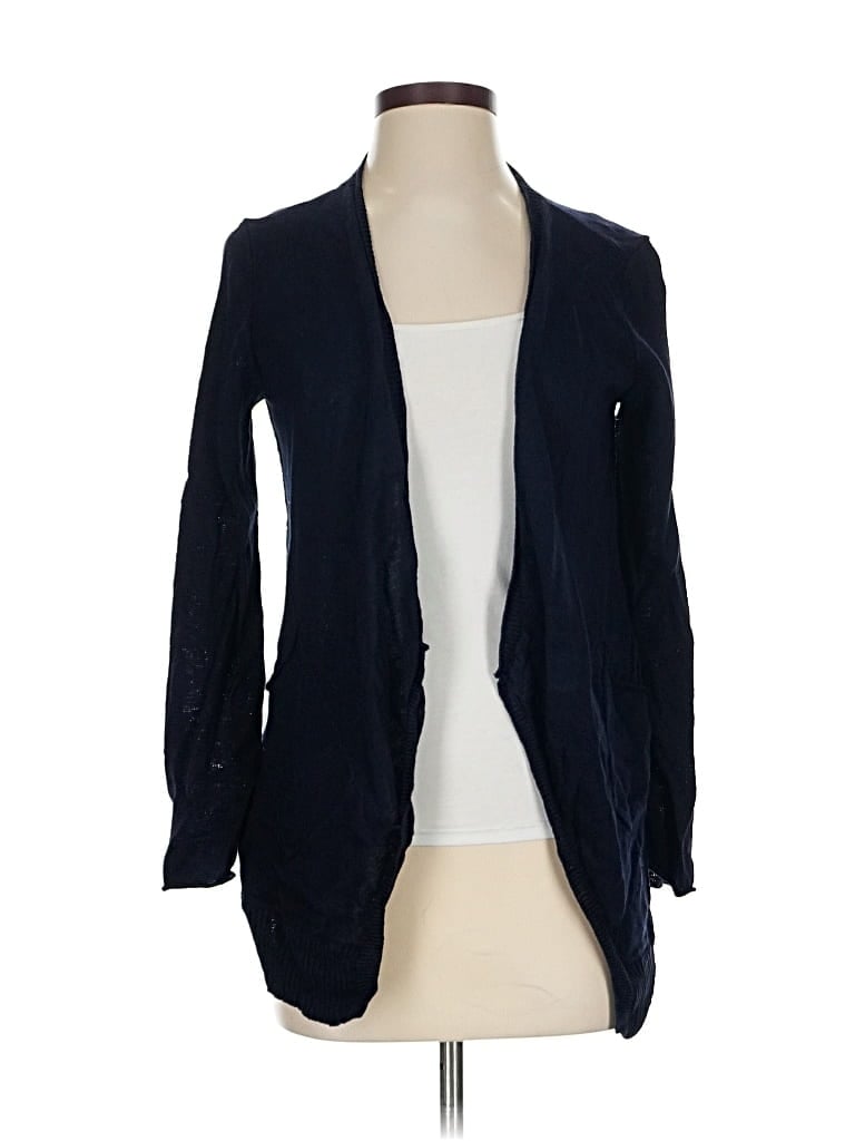 Pre-owned Eileen Fisher Cardigan Sweater In Blue