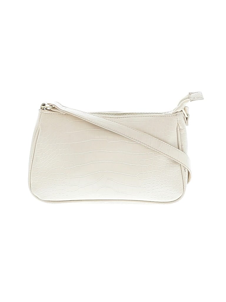 Pre-owned Wild Fable Leather Shoulder Bag In White