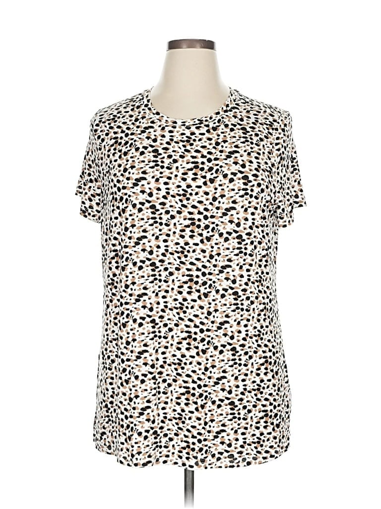 Pre-owned 24/7 Maurices Short Sleeve T-shirt In White