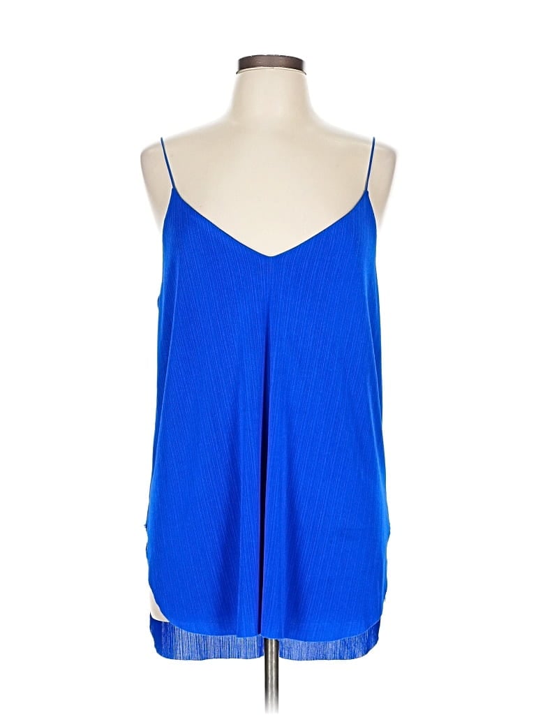 Pre-owned Express Sleeveless Blouse In Blue
