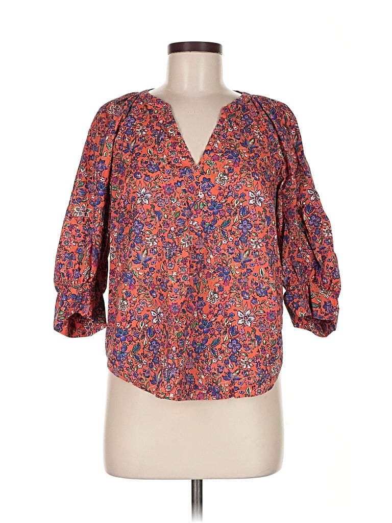 Pre-owned Universal Thread 3/4 Sleeve Blouse In Orange