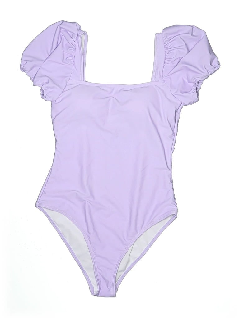 UNBRANDED Pre-owned One Piece Swimsuit In Purple