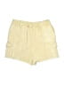 New In 100% Polyester Yellow Cargo Shorts Size S - photo 2