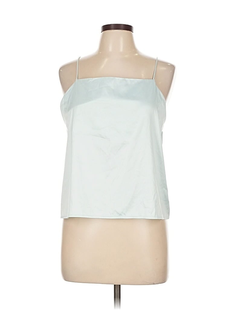 Click to view more detailed imagery on our partner's website Pre-owned Zara Tank Top Silver Strapless Neckline Tops