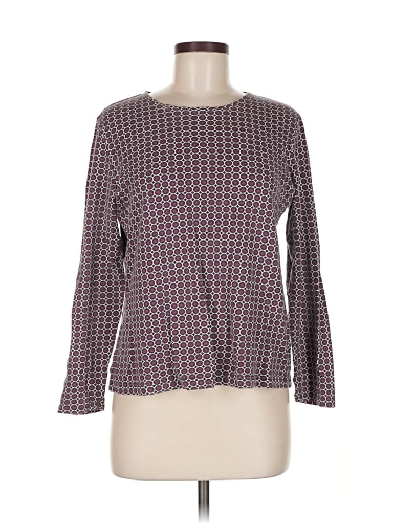 Pre-owned Croft & Barrow Pullover Sweater In Burgundy