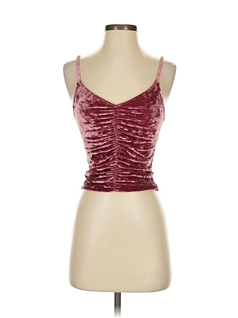 Pre-owned Urban Outfitters Tank Top Burgundy Strapless Neckline Tops