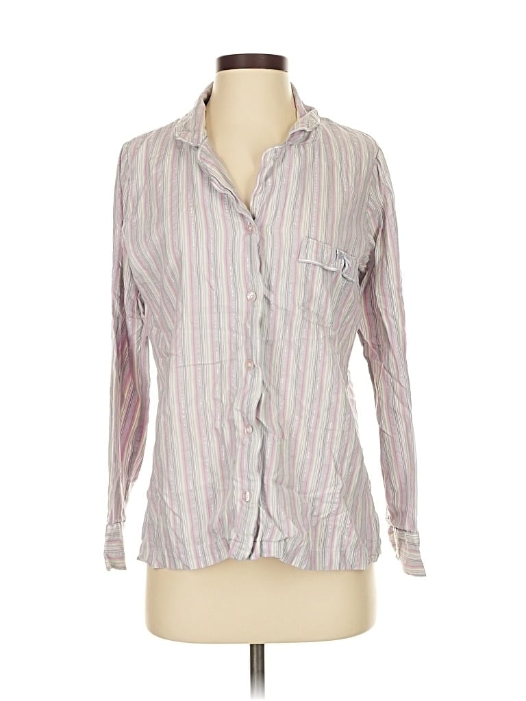Click to view more detailed imagery on our partner's website Pre-owned Victoria's Secret Long Sleeve Button Down Shirt In Gray