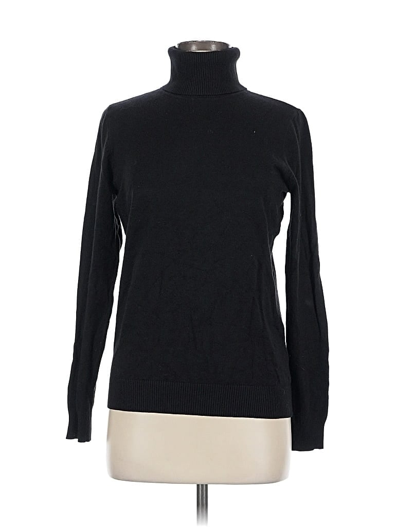 Pre-owned Andrew Marc For Costco Turtleneck Sweater In Black
