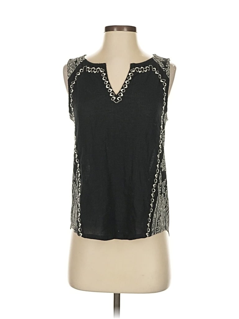 Click to view more detailed imagery on our partner's website Pre-owned Lucky Brand Sleeveless Blouse In Black