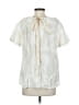 Lee Mathews Ivory Short Sleeve Blouse Size XS (0) - photo 2