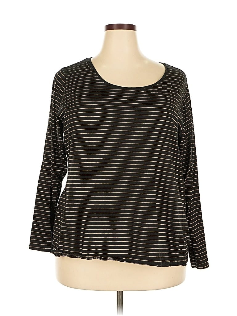 Click to view more detailed imagery on our partner's website Pre-owned Charter Club 3/4 Sleeve T-shirt In Black