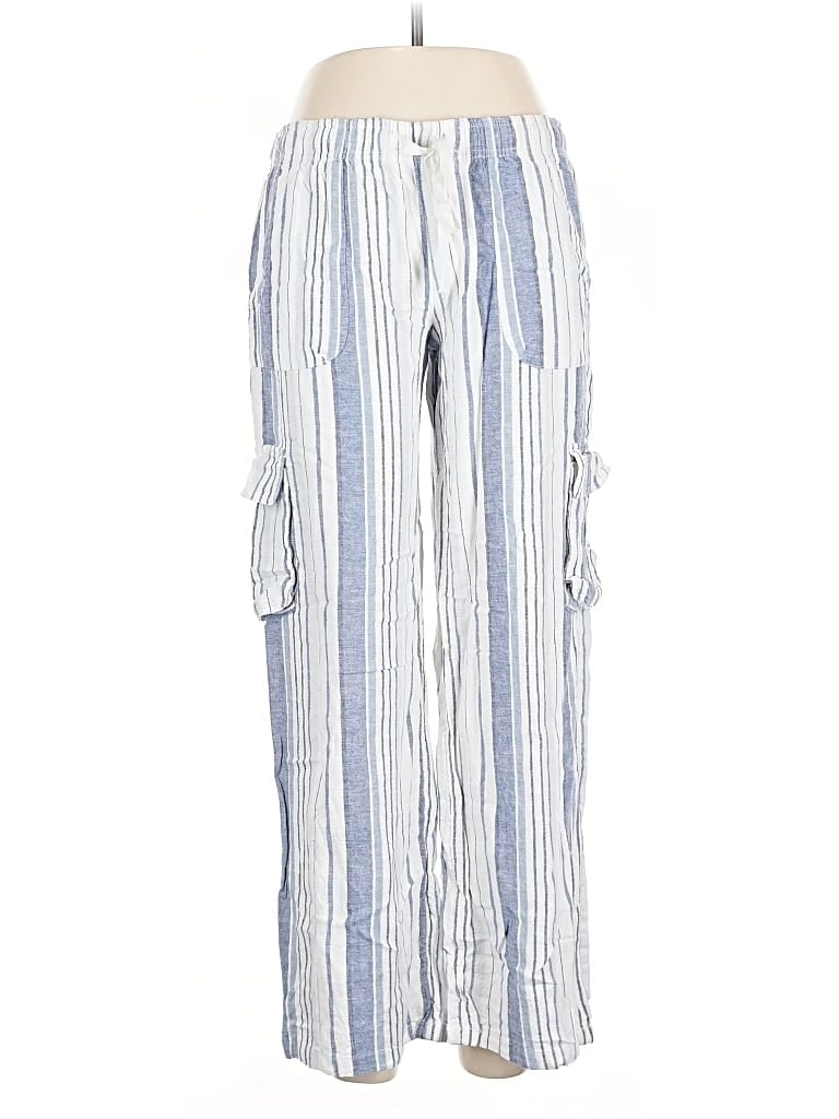 Pre-owned Roxy Linen Pants In Blue