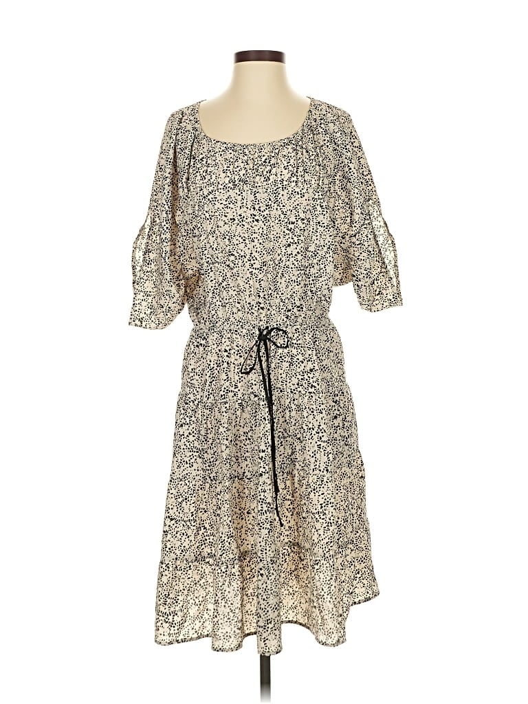 Pre-owned Ann Taylor Loft Casual Dress In Brown