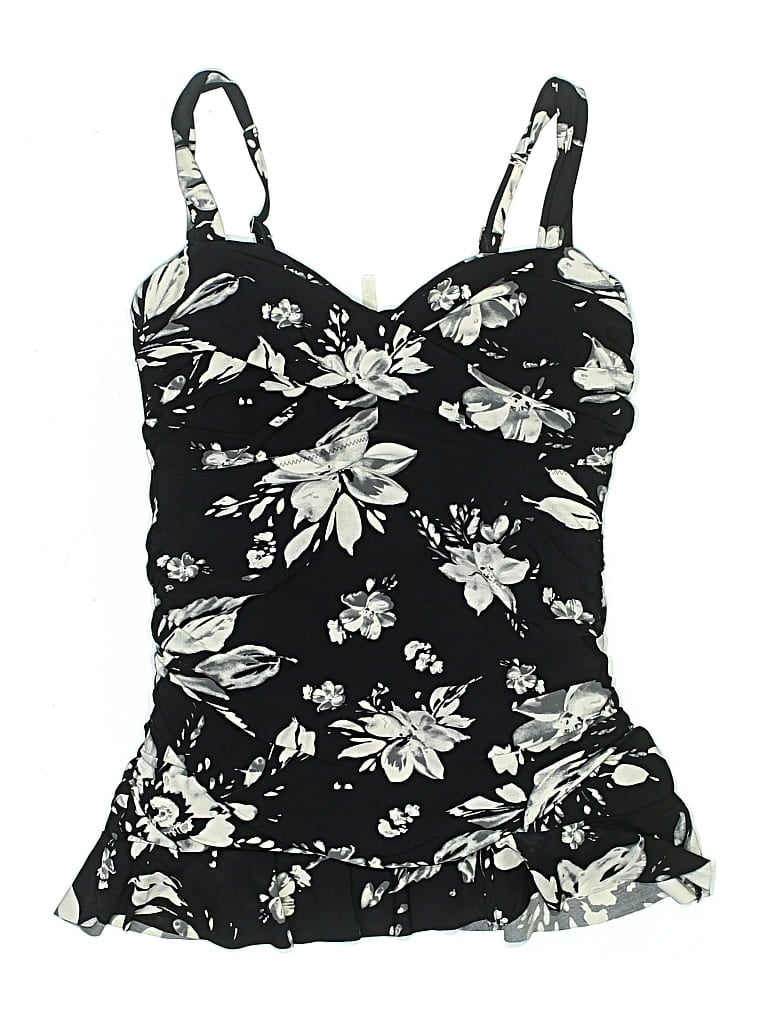 Pre-owned Lands' End One Piece Swimsuit In Black