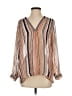 Joie 100% Silk Tan Long Sleeve Silk Top Size S - photo 1