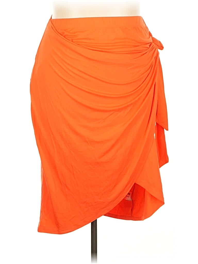 Pre-owned Ava & Viv Casual Skirt In Orange