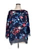W5 100% Polyester Blue 3/4 Sleeve Blouse Size 1X - photo 1