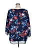 W5 100% Polyester Blue 3/4 Sleeve Blouse Size 1X - photo 2