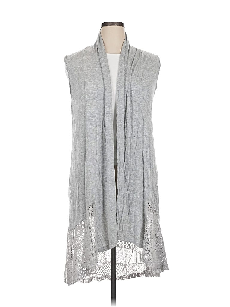 Pre-owned Assorted Brands Cardigan Sweater In Gray