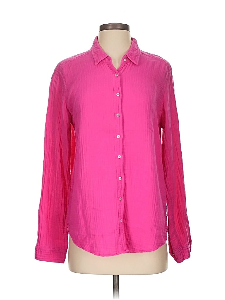 Pre-owned Xirena Long Sleeve Button Down Shirt In Pink