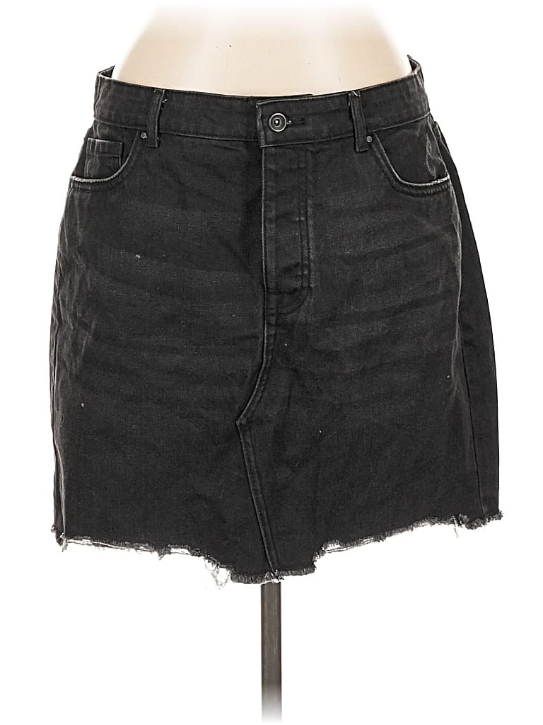 Pre-owned Only Denim Skirt In Black