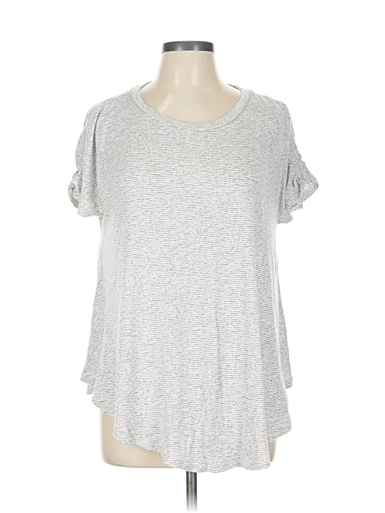 LANE BRYANT Pre-owned Short Sleeve T-shirt In Silver