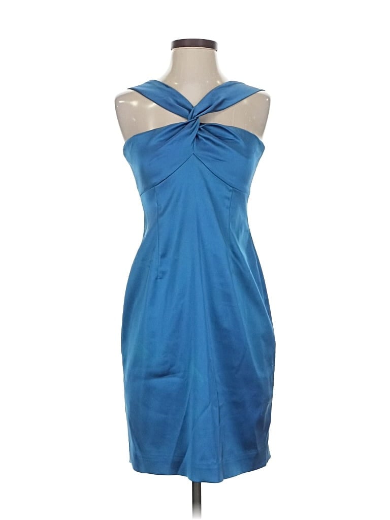 Pre-owned David Meister Cocktail Dress In Blue