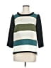 Troubadour 100% Polyester Color Block Teal 3/4 Sleeve Top Size 8 - photo 1