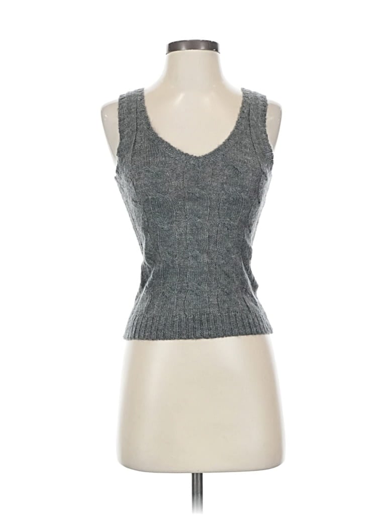 Pre-owned Divided By H&m Sweater Vest In Gray
