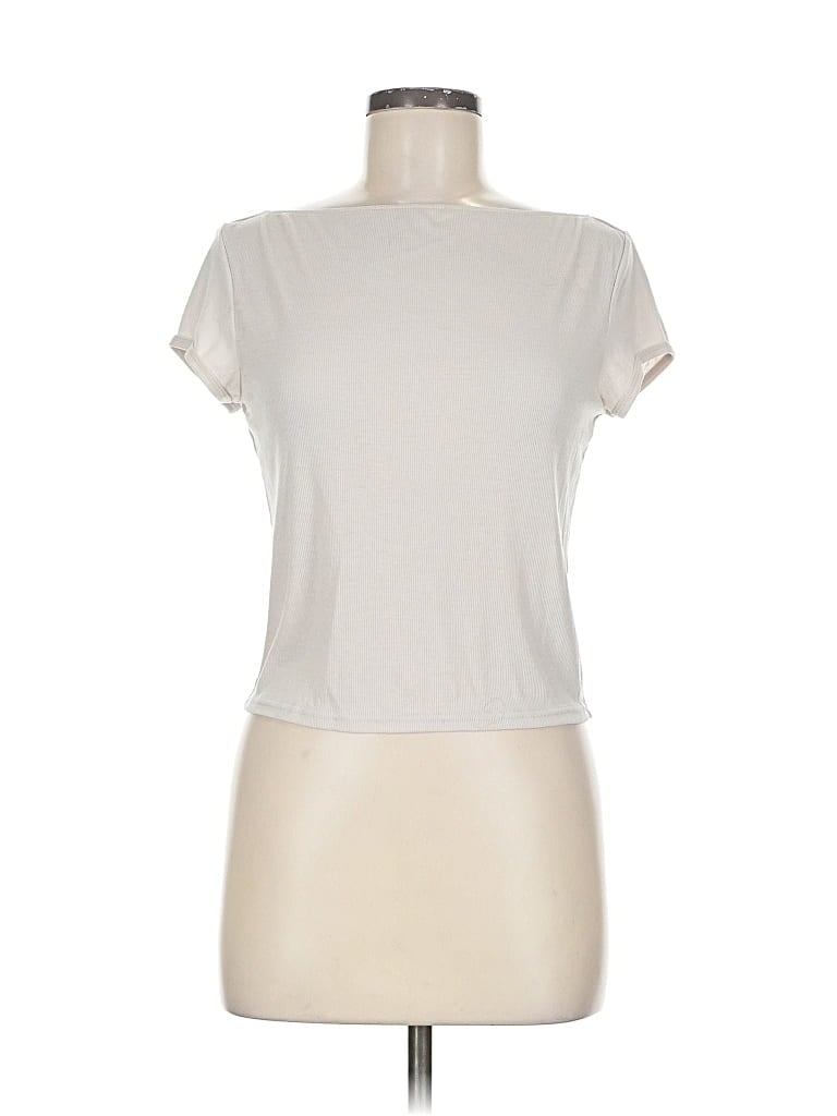 Pre-owned Divided By H&m Short Sleeve T-shirt In Brown