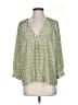 Joie 100% Silk Green 3/4 Sleeve Silk Top Size S - photo 1