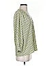 Joie 100% Silk Green 3/4 Sleeve Silk Top Size S - photo 4