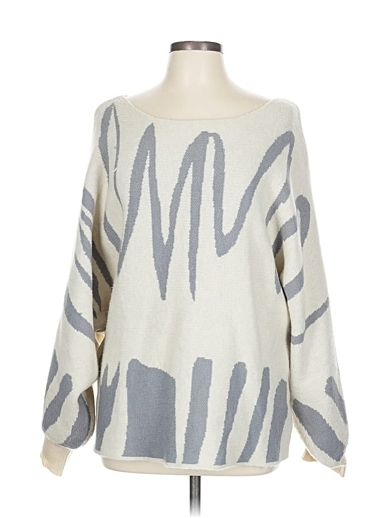 SHEIN Pre-owned Pullover Sweater In Silver