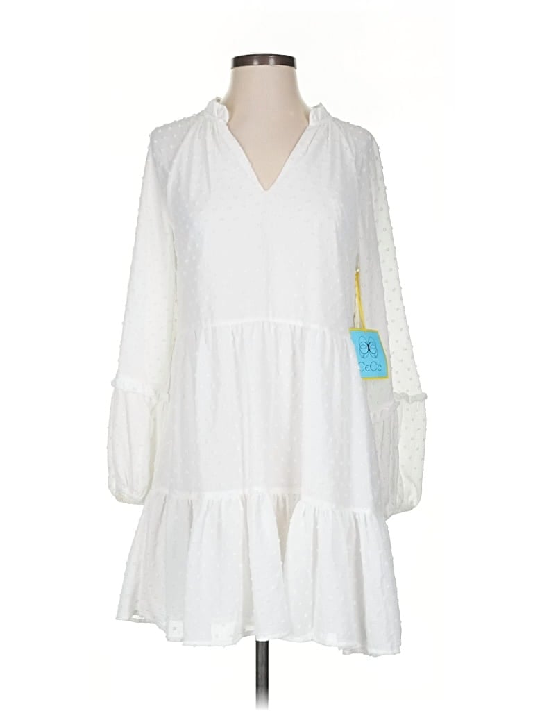 Cece Casual Dress In White