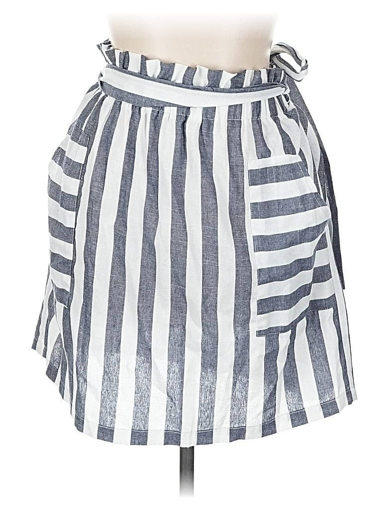 Pre-owned Shein Curve Casual Skirt In Silver