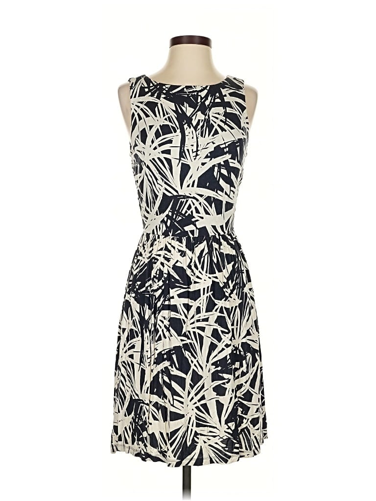 Pre-owned Ann Taylor Loft Casual Dress In White