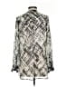 Vince. Animal Print Silver Long Sleeve Blouse Size 2 - photo 2