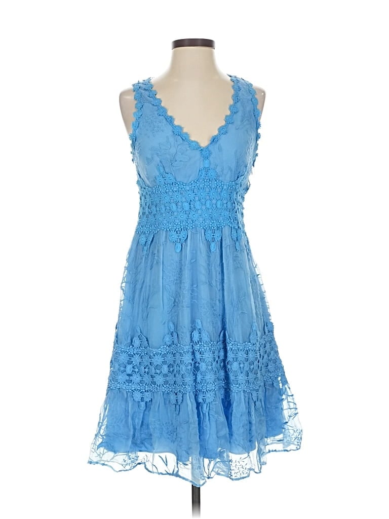 Pre-owned Ranna Gill Cocktail Dress In Blue