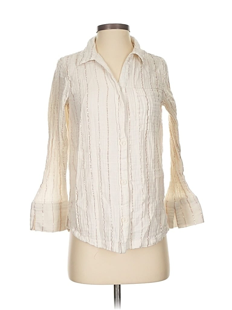 Click to view more detailed imagery on our partner's website Pre-owned Soma 3/4 Sleeve Blouse In White
