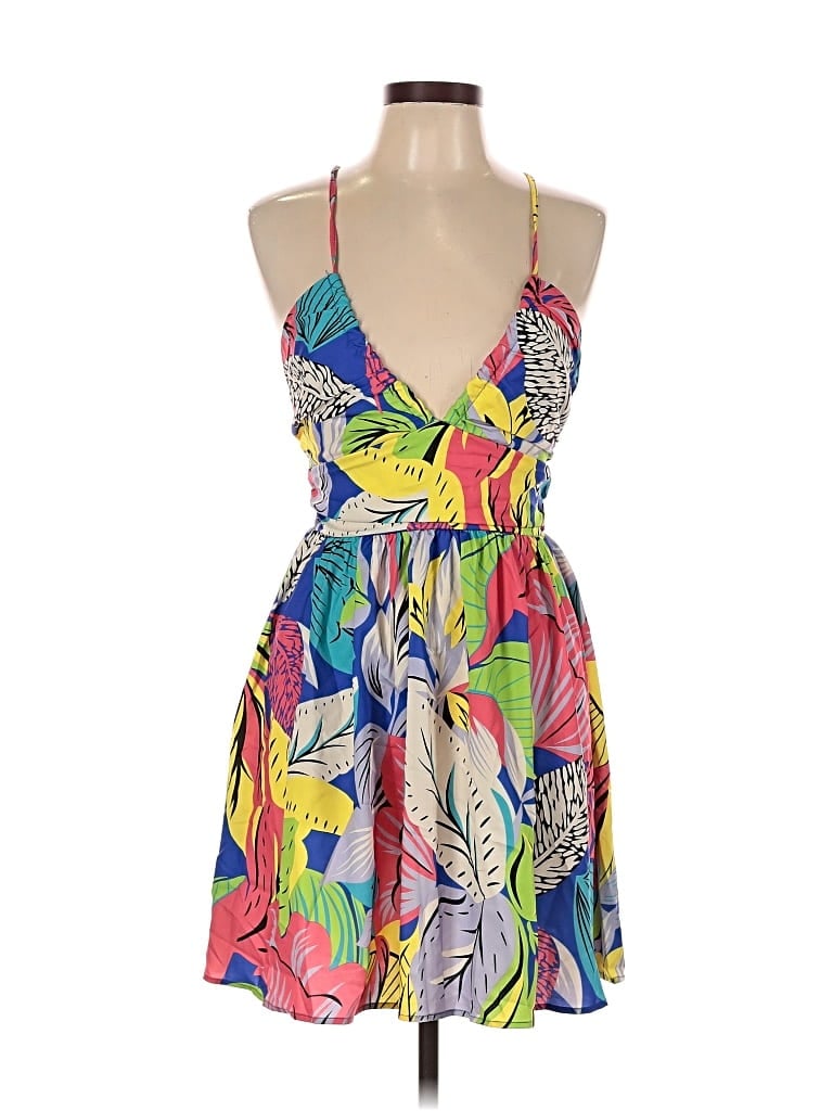 Pre-owned Shein Cocktail Dress In Yellow